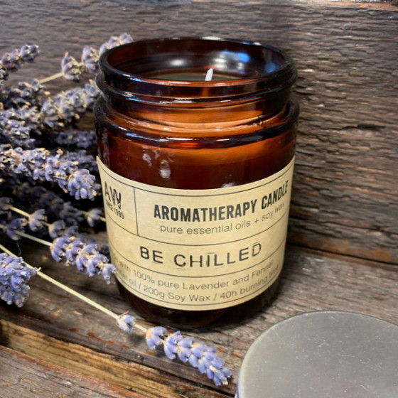 Sojawachskerze - Aromatherapie - Be chilled