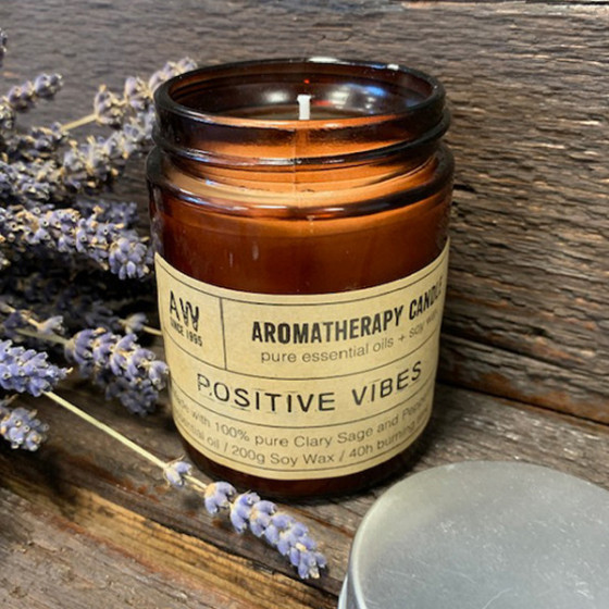 Sojawachskerze - Aromatherapie - Positive Vibes