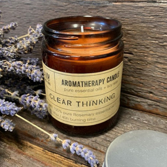 Sojawachskerze Aromatherapie | Klares Denken
