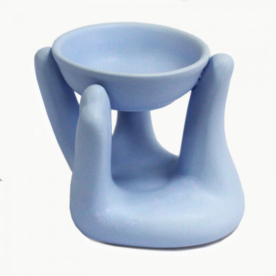 Designer Duftlampe "Helfende Hand" | Farbe blau