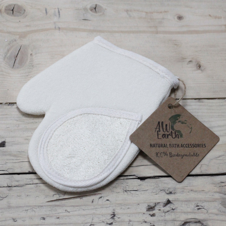 Körperpeeling Handschuh aus Luffa