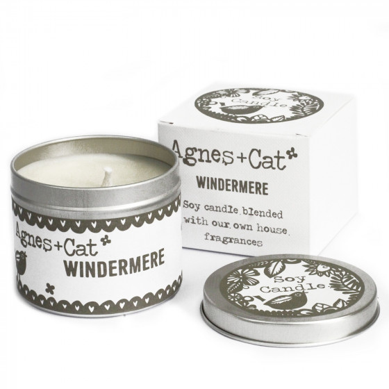Sojawachskerze Tin Candle - Agnes + Cat "Windermere"