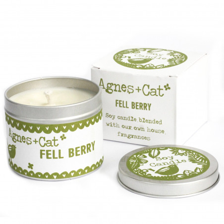 Sojawachskerze Tin Candle - Agnes + Cat "Fell Berry"