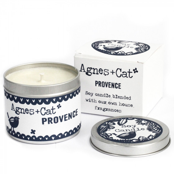 Sojawachskerze Tin Candle - Agnes & Cat "Provence"