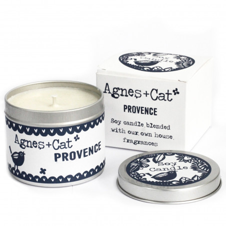 Sojawachskerze Tin Candle - Agnes + Cat "Provence"