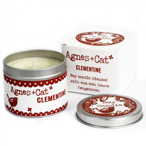 Sojawachskerze Tin Candle - Agnes + Cat "Clementine"