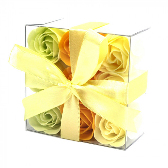 Seifenblumen Set | gelbe Rosen