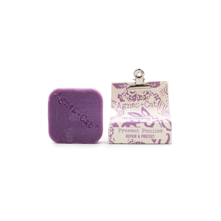 Festes Shampoo "Agnes + Cat" - Pfingstrosen