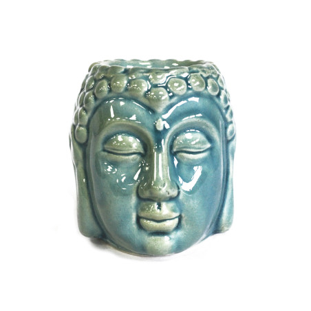 Duftlampe aus Keramik - Buddha - blau