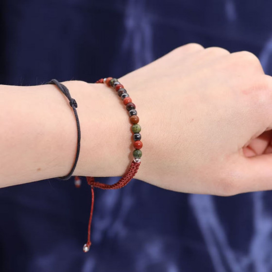 Sternzeichen Kerze mit Edelsteinarmband, Sternzeichen Widder
