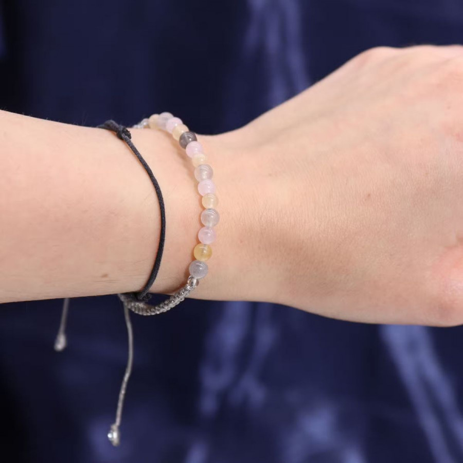 Sternzeichen Kerze mit Edelsteinarmband, Sternzeichen Zwillinge
