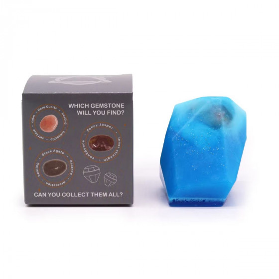 Element Seifen mit Edelstein - Element Wasser