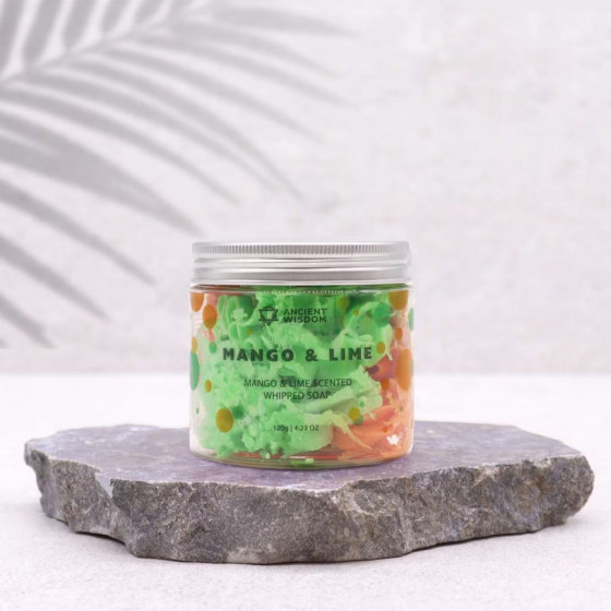 Schlagsahne Seife - Mango und Limette