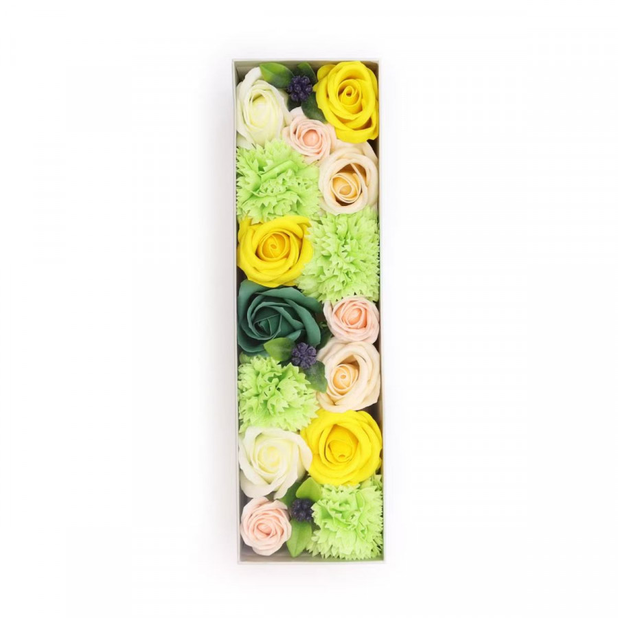 Seifenblumen Gelbe und Grüne Rosen