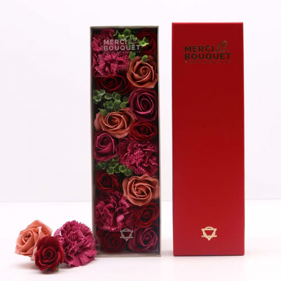 Seifenblumen Geschenkbox  | Vintage Rosen