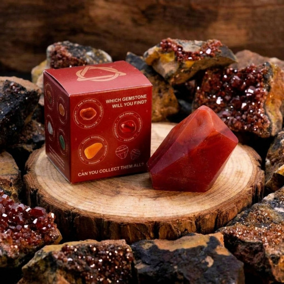 Element Seife mit Edelstein | Element Feuer