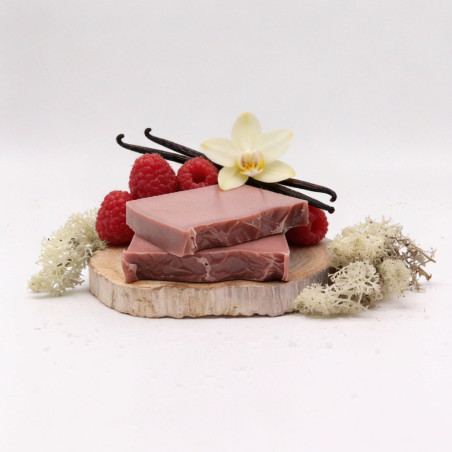 Handgemachte Naturseife | Himbeeren & Vanille