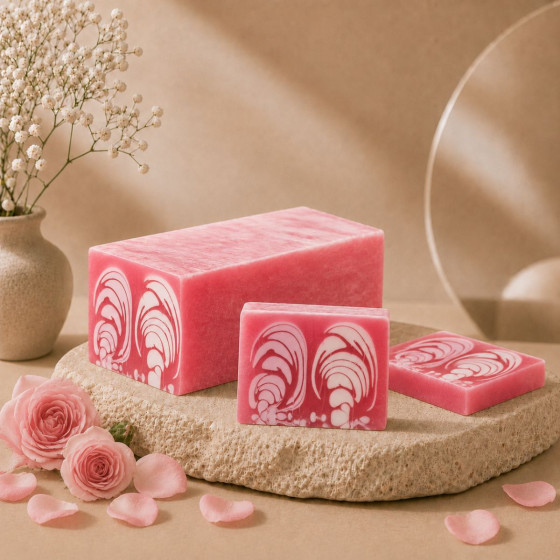 Handgemachte Seife, Duft Rose