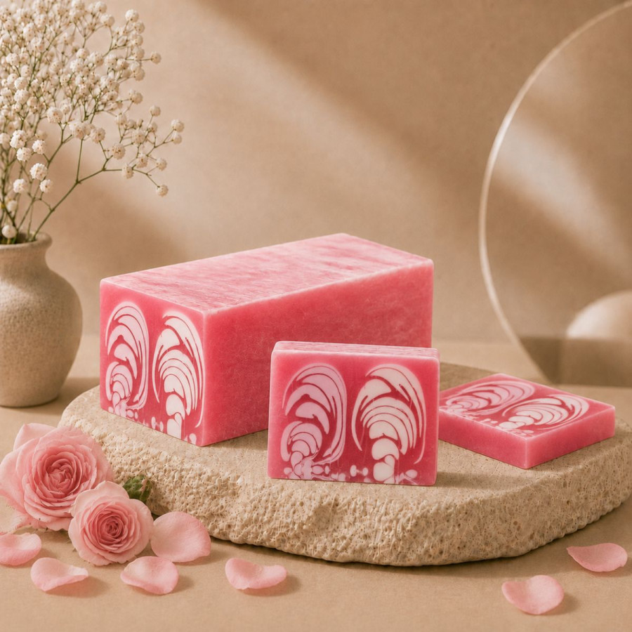 Handgemachte Seife, Duft Rose