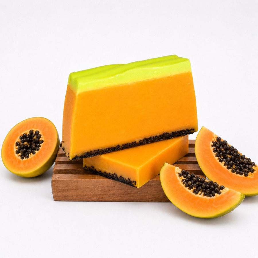 Handgemachte Seife, Papaya