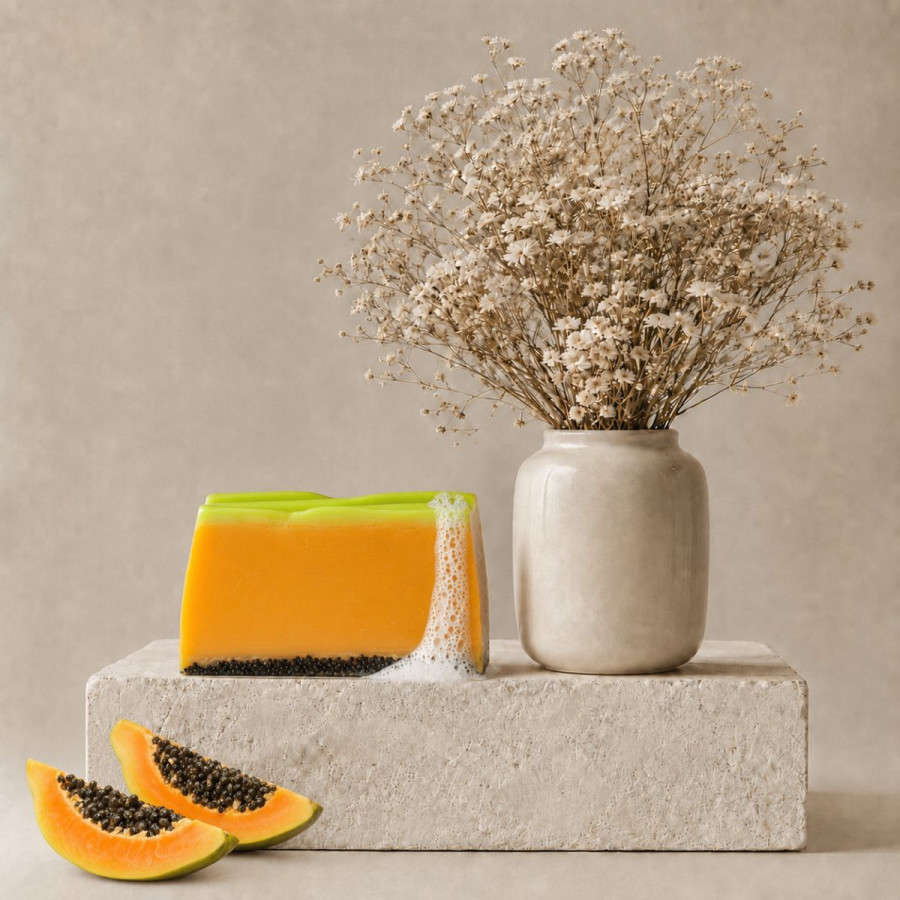 Handgemachte Seife, Duft Papaya