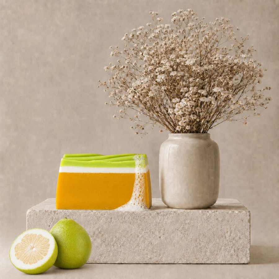 Handgemachte Seife, Duft Pampelmuse