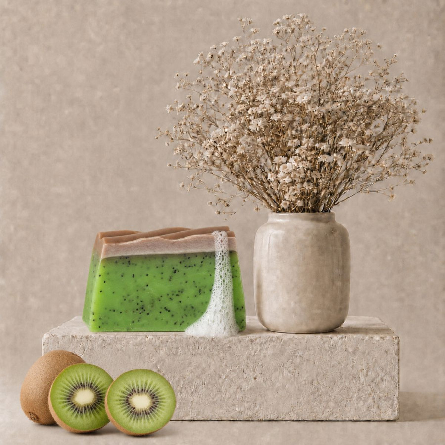 Handgemachte Seife, Duft Kiwi