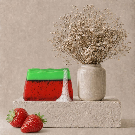 Handgemachte Seife, Duft Erdbeeren