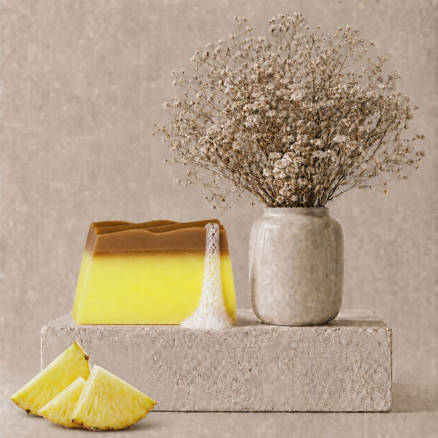 Handgemachte Seife, Duft Ananas