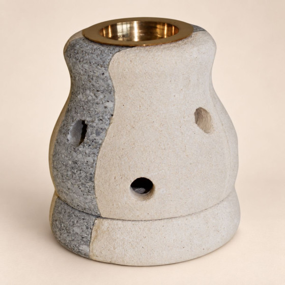 Duftlampe aus Sandstein - Combo Form