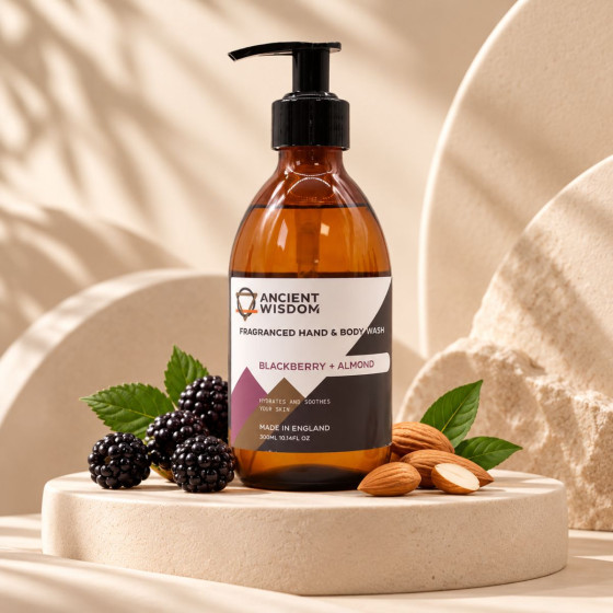Handseife und Duschgel - Brombeere und Mandel