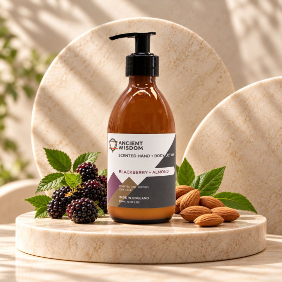 Handy- und Bodylotion, Körperlotion, Brombeeren, Mandel