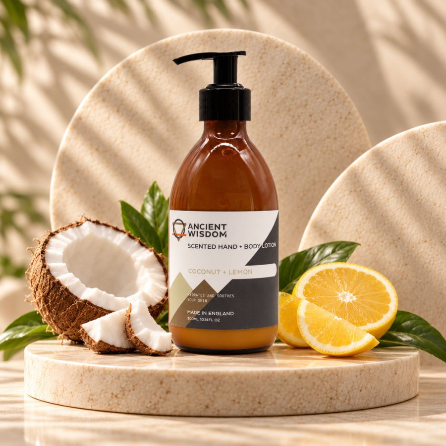 Hand- und Bodylotion, Körperlotion, Kokosnuss, Zitrone
