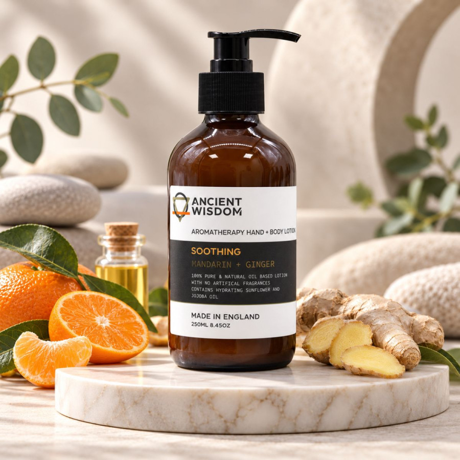 Aromatherapie Hand- und Körperlotion, Mandarine, Ingwer