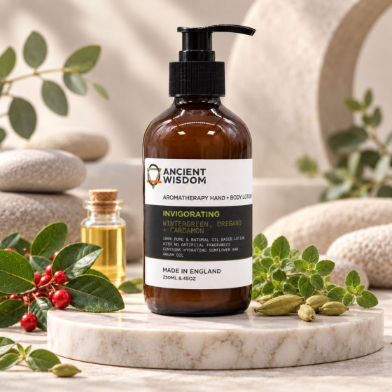 Hand- und Körperlotion, Wintergrün, Oregano, Thymian