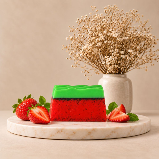 Handgemachte Seife, Duft Erdbeeren