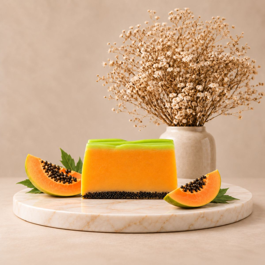 Handgemachte Seife, Duft Papaya