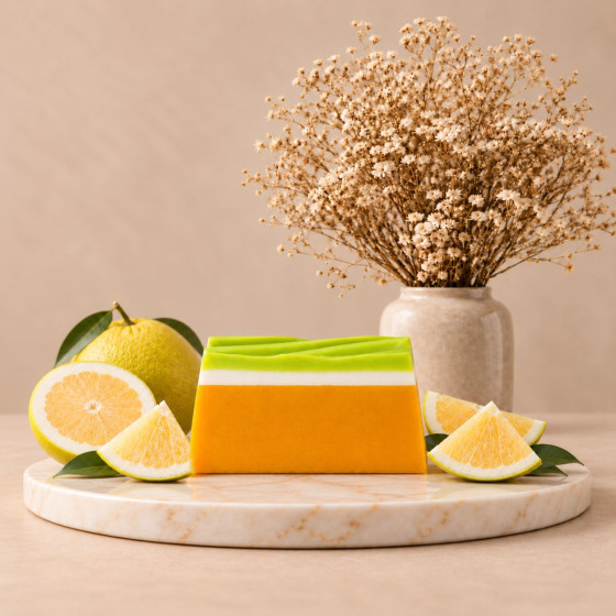 Handgemachte Seife, Duft Pampelmuse