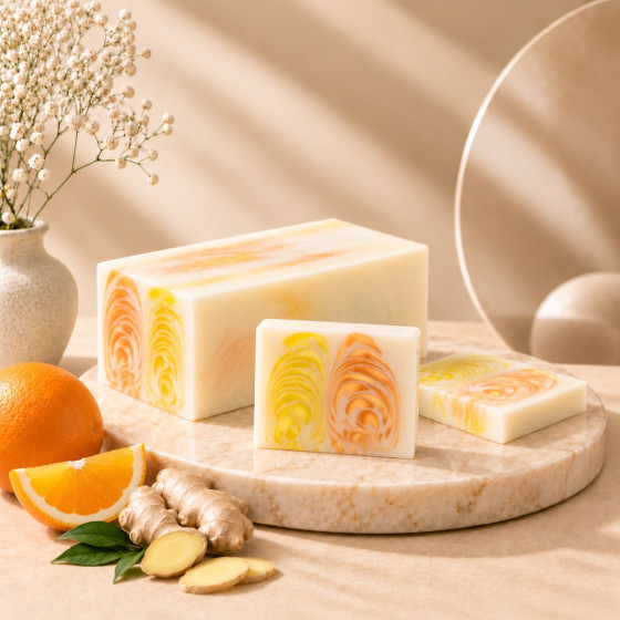 Handgemachte Seife - Orange, Ingwer