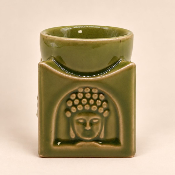 Duftlampe aus Keramik - Buddha, Farbe jade