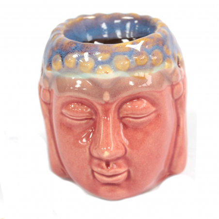 Duftlampe aus Keramik "Buddha" - rose-blaugrün