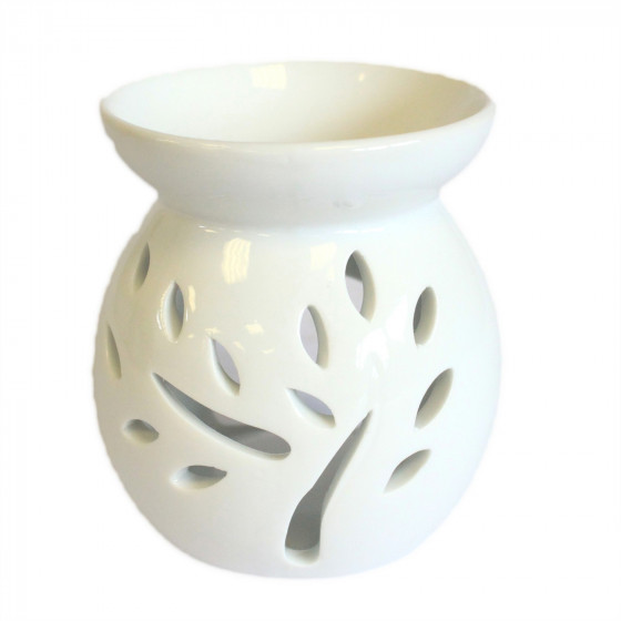 Keramik Duftlampe - Design "Ausgeschnittener Baum"