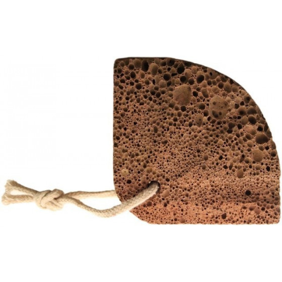 Fußstein aus Vulkanlava - Muschelform