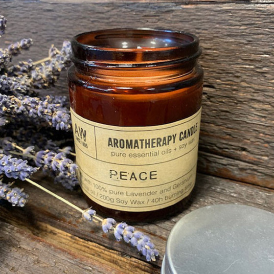 Aromatherapie Duftkerze, Frieden