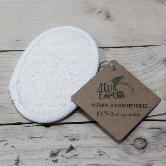 ovaler Körperpeeling Schwamm aus Luffa
