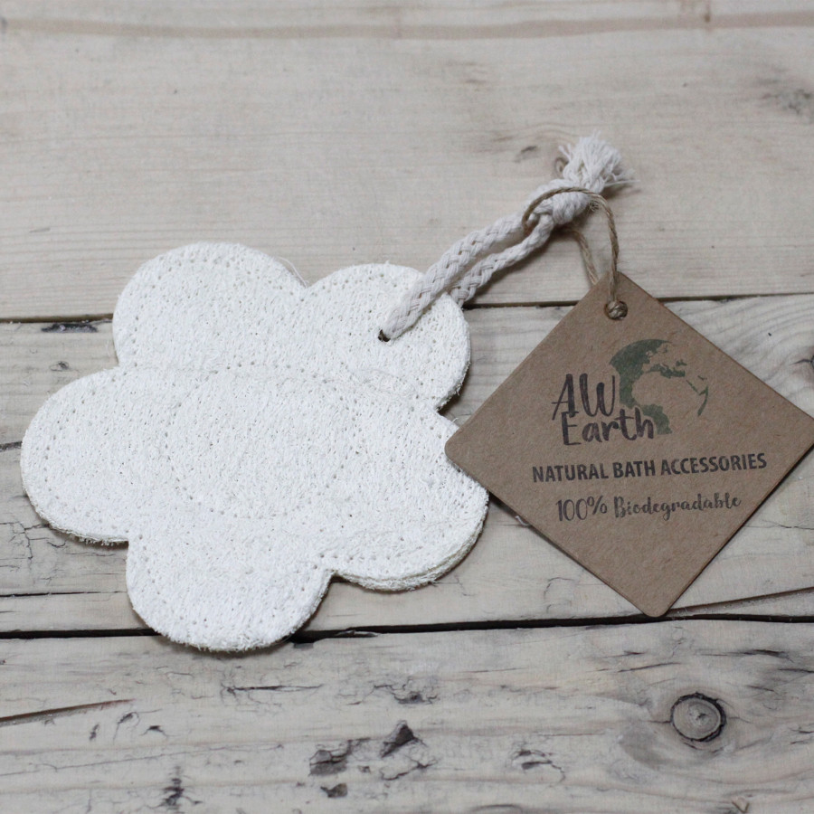 Peeling, Schwamm aus Luffa, Blumenform